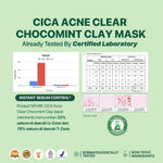 CLAY MASK CHOCOMINT - NPURE CENTELLA ASIATICA ACNE CLEAR CHOCOMINT CLAY MASK / Masker Anti Jerawat Komedo / Masker Kulit Berminyak