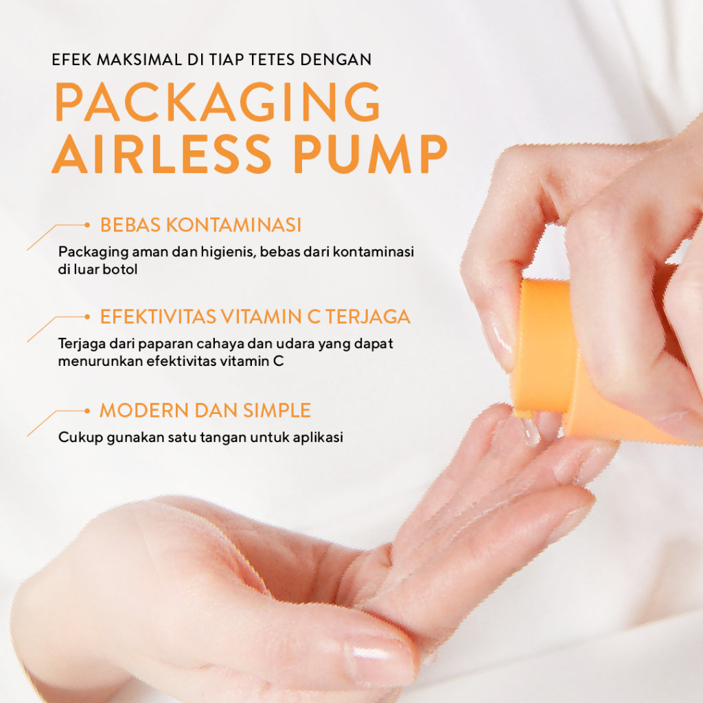 WARDAH 10% Vitamin C + Ferulic Acid Radiant Charge Serum 20 ml - Brightening Serum yang Menghilangkan dan Mencegah Noda Hitam Tak Terlihat untuk Kulit Cerah Lebih Lama - Skincare