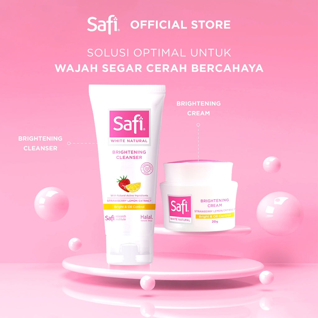 SAFI - TWINPACK - White Natural - Bright Cleanser Strawberry Lemon 100gr
