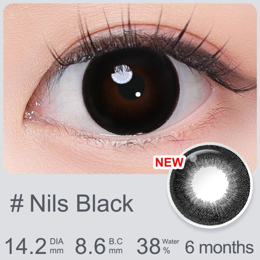 [0.00~-6.00]MAGISTER SOFTLENS HITAM 14MM-14.5MM SOFTLENS MINUS