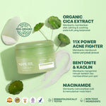 LIVE ONLY -  NPURE CENTELLA ASIATICA ACNE CLEAR CHOCOMINT CLAY MASK / Masker Anti Jerawat Komedo / Masker Kulit Berminyak