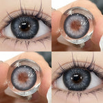 Eyeshare Gray Lensa Kontak 1Pasang 14.5mm Soflen Soflens Big eye Contact lens