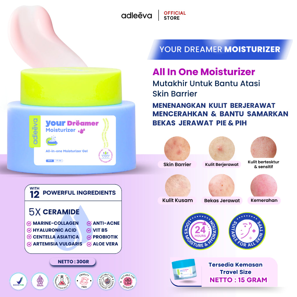 ADLEEVA - BUNDLE Basic Skincare Kit (Isi 3 produk)