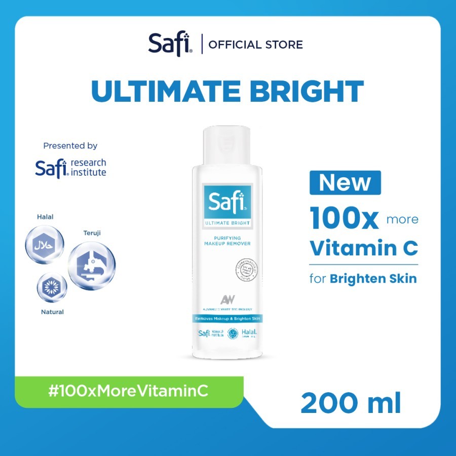 Safi Ultimate Bright Purifying Make Up Remover 200ml - Perawatan Wajah