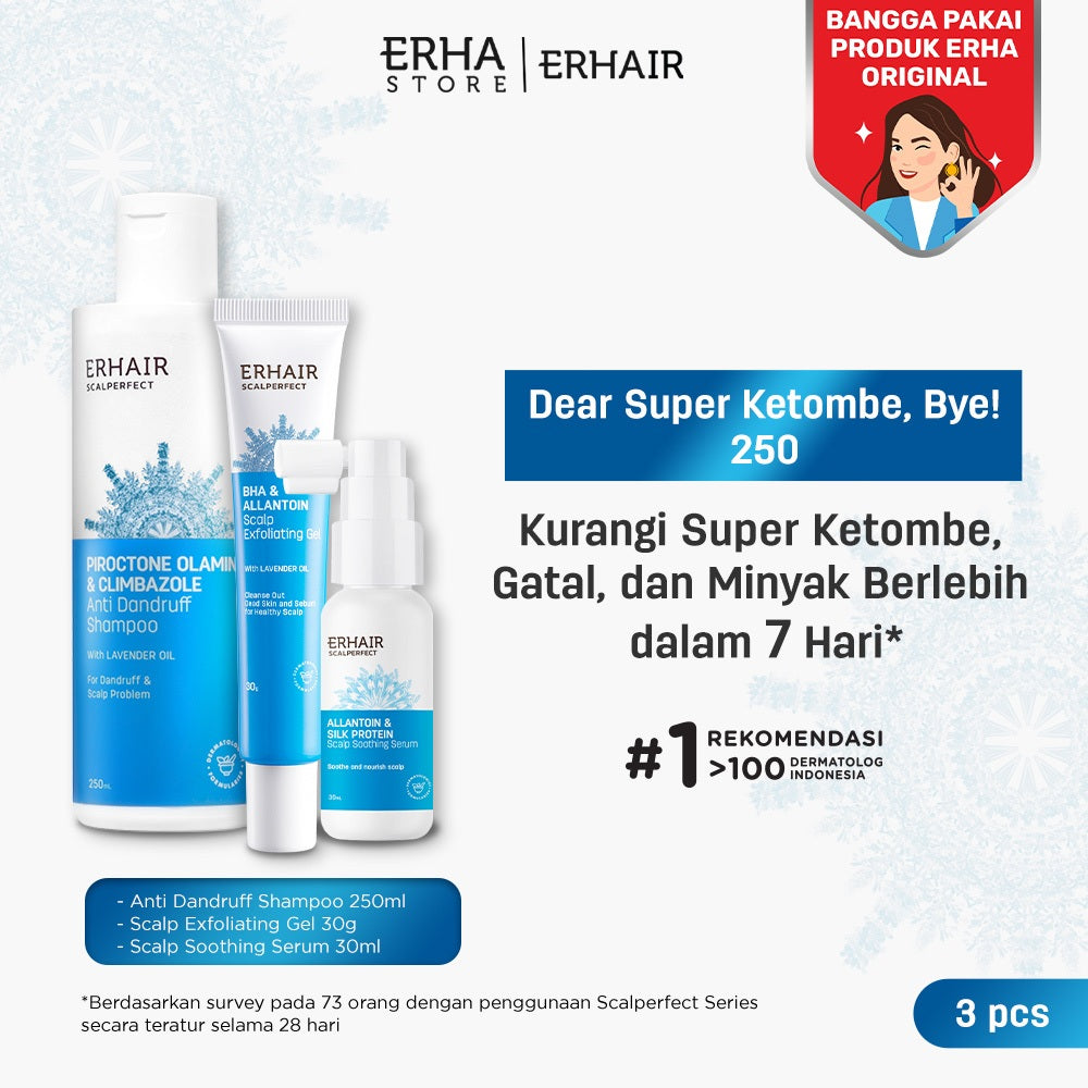 [SPECIAL BUNDLE 2IN1] SCALPERFECT Shampoo + Eksfoliasi ketombe | Perawatan Rambut Berketombe| Rambut Lepek | Rambut Lepek Berminyak