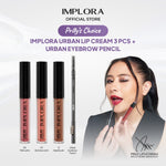 Prilly's Choice - Implora Urban Lip Cream 3 PCS Free Urban Eyebrow Pencil