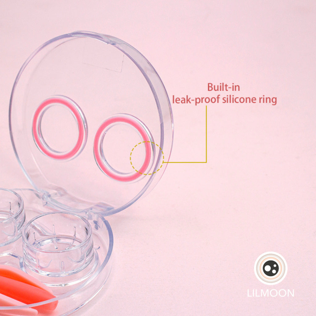 ColorPop Lens Care Kit | Kotak Softlens | Wadah Lensa Kontak | Travel Kit Transparant Soflens | Case Softlen Bening + Jepitan