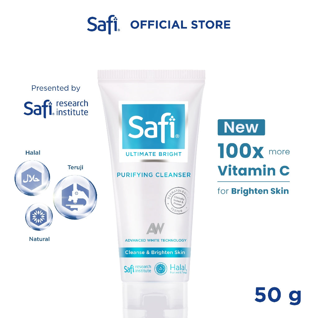 SAFI Ultimate Bright Purifying Cleanser 50gr Twinpack