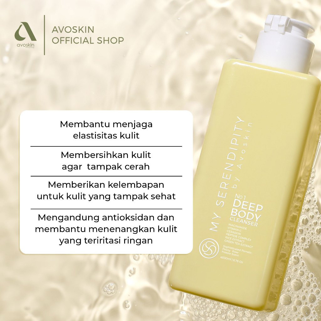 Deep Body Cleanser Avoskin My Serendipity No.1 200ml-Mencerahkan Kulit