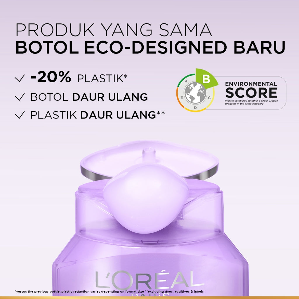 L’Oréal Paris Elseve Hyaluron Moisture Shampoo - 280 ml (Hyaluronic Acid 72 Jam Mengunci Hidrasi Rambut) - Shampo Rambut Terurai Indah dan Tidak Lepek