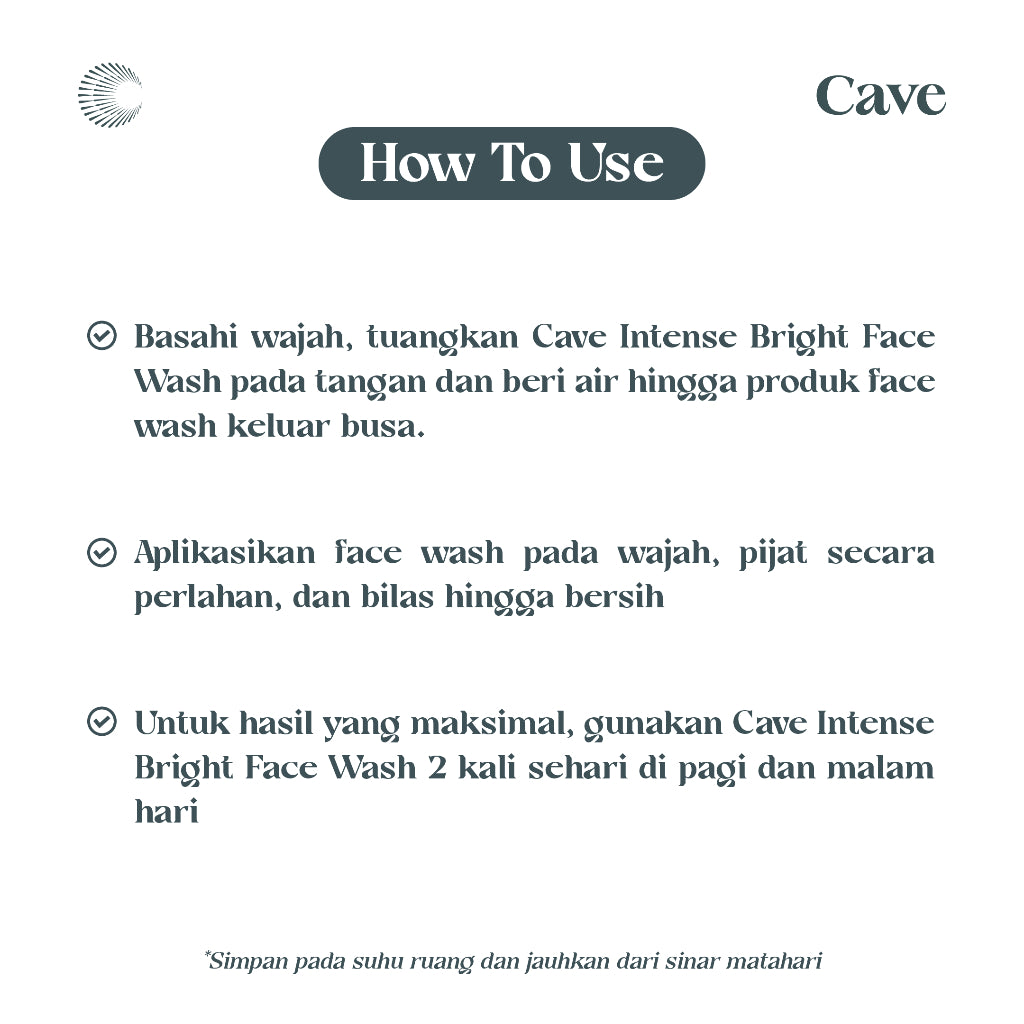 Cave Intense Bright Face Wash & Brightening Serum