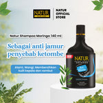 Triple Natur Hair Shampoo Anti Dandruff 140 ml - Paket Sampo Anti Ketombe 3pcs