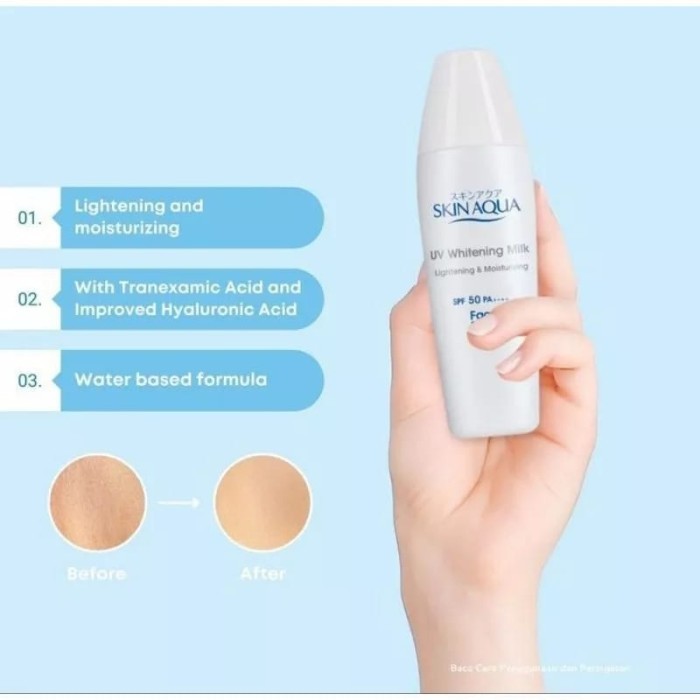 SKIN AQUA UV WHITENING MILK Brightening SPF50 - LIGHTENING & MOISTURIZING
