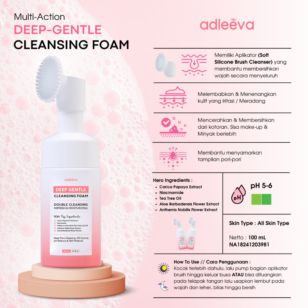 ADLEEVA - (PAKET TANPA TONER) Whitening / Acne Series