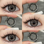 Eyeshare Gray Lensa Kontak 1Pasang 14.5mm Soflen Soflens Big eye Contact lens