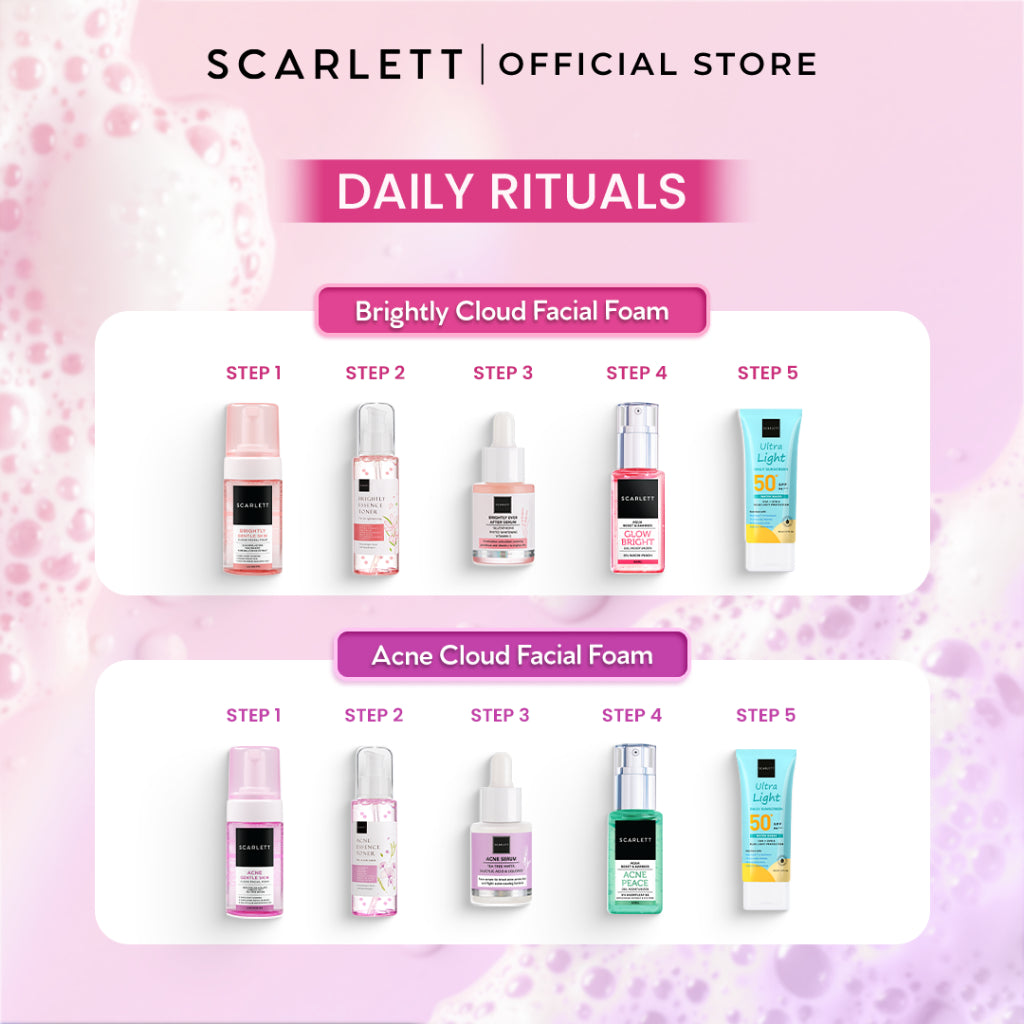 Scarlett Whitening Cloud Facial Foam
