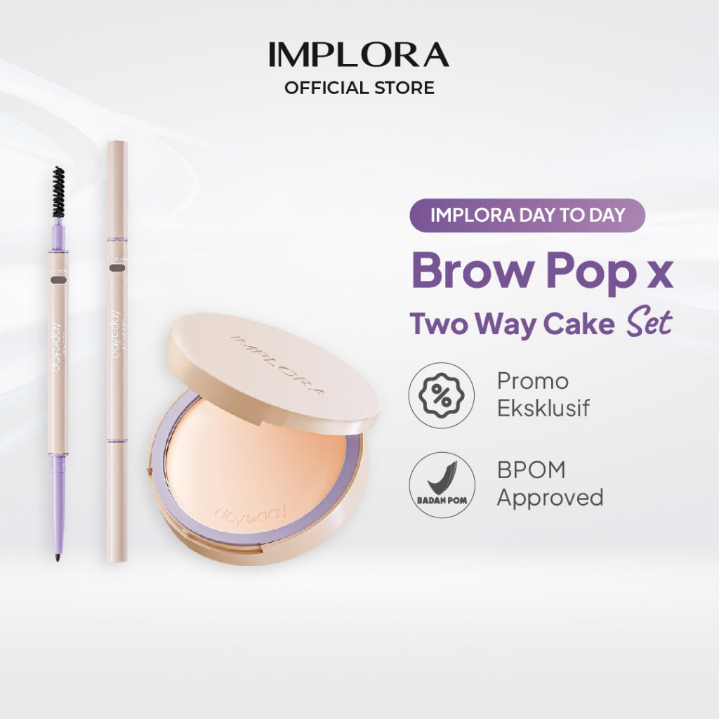 Implora Day to Day Brow Pop x Two Way Cake Set