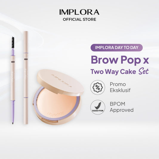 Implora Day to Day Brow Pop x Two Way Cake Set