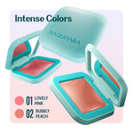 Haquhara Blushy Ever After Cream Blush / Blush On Cream / Perona Wajah Shades Pink / Peach