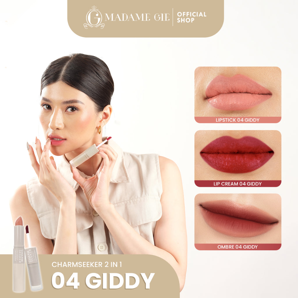 [CHOOSE YOUR SHADE] 3X Madame Gie Charmseeker 2in1 Ombre - Make Up Soft Matte Finish