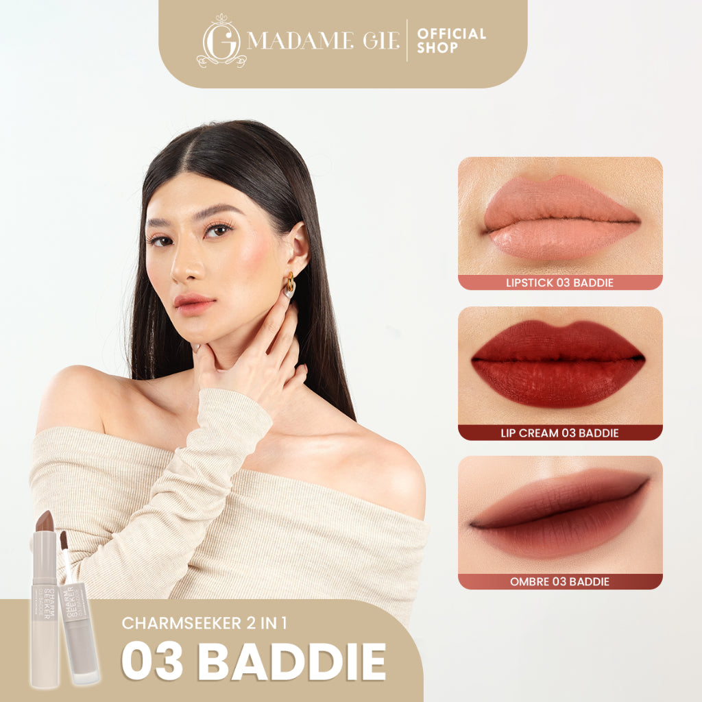 [FLASH SALE] Madame Gie Charmseeker 2in1 Ombre - Make Up Soft Matte Finish