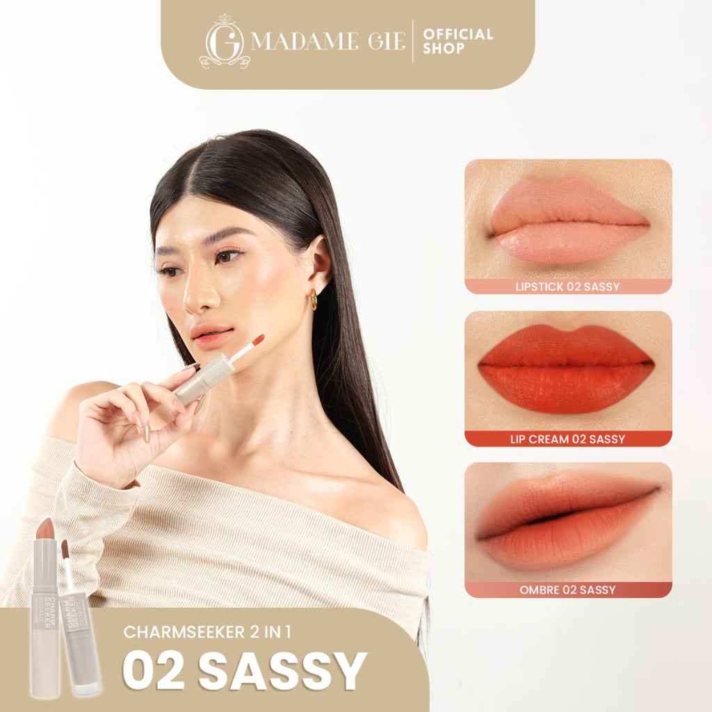 [FLASH SALE] Madame Gie Charmseeker 2in1 Ombre - Make Up Soft Matte Finish