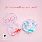 ColorPop Lens Care Kit | Kotak Softlens | Wadah Lensa Kontak | Travel Kit Transparant Soflens | Case Softlen Bening + Jepitan