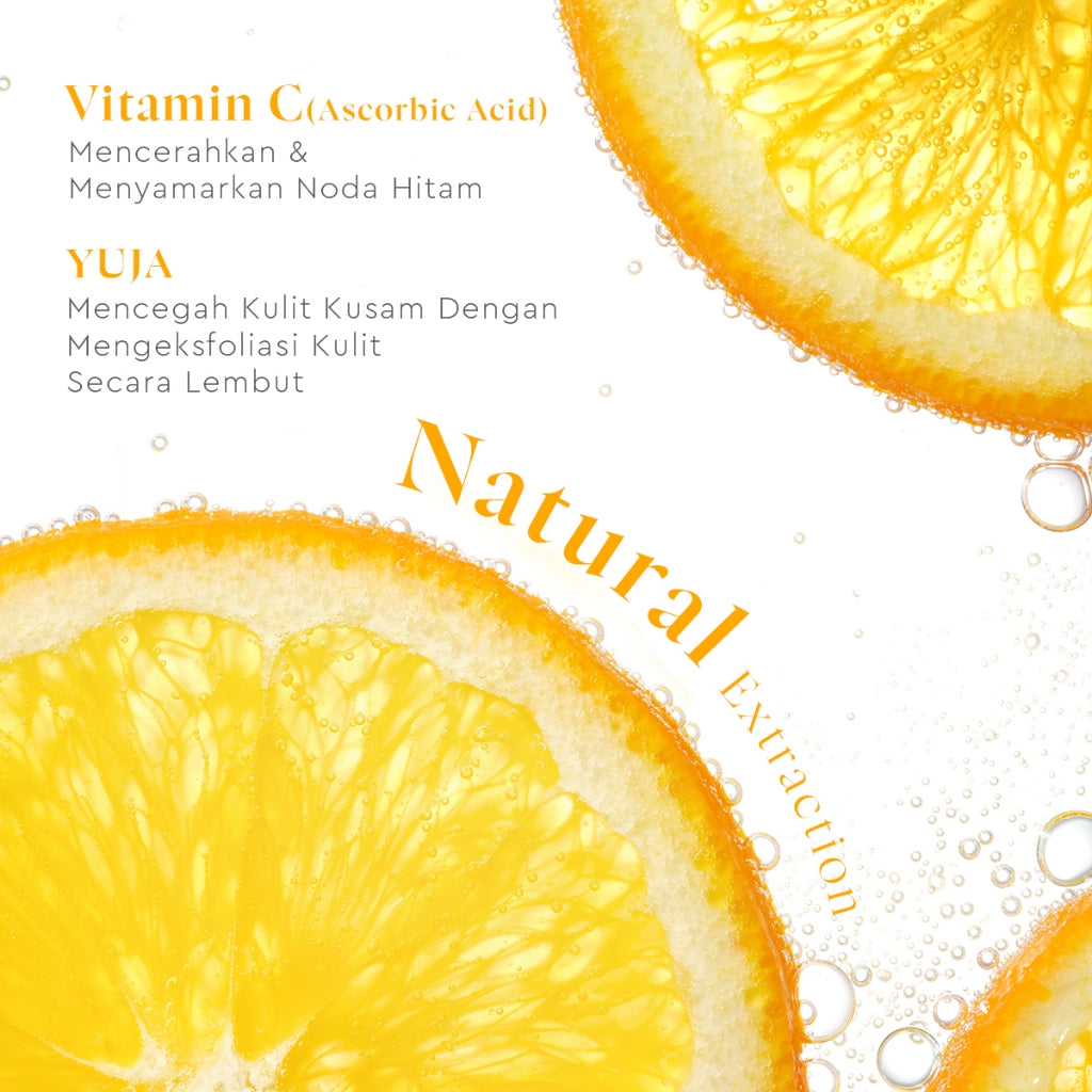 GLAD2GLOW YUJA VITAMIN C GLOW BOOSTING MICELLAR WATER-300ml Pembersih Wajah Make Up Remover Cleansing Water Mencerahkan Dark Spot Membersihkan makeup waterproof dan kotoran Memberikan rasa lembab dan mencerahkan kulit kusam
