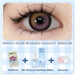 [COD] Colorvista Softlens 3 Item Paket kombinasi (1* Softlens +Air Pencuci Softlens 120ml+lenscase)