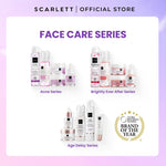 Scarlett Facecare Series PAKET untuk Membantu Mencerahkan Wajah , Menghilangkan Jerawat, Mencegah Penuaan ( Brightly Series/Acne Series/ Age Delay Series ) Paket Lengkap untuk Mencerahkan Wajah | Mencegah Jerawat Penghilang Jerawat | Anti Aging