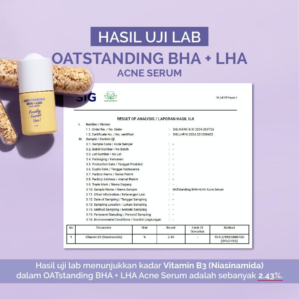 Finally Found You! OATSTANDING BHA + LHA Acne Serum - Serum untuk Merawat Kulit dan Melawan Bakteri Jerawat 20ml