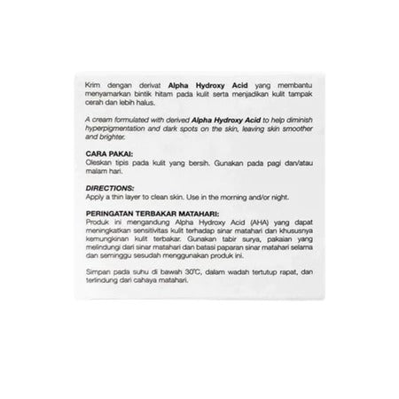 Glycore-10 | Brightening Krim Pencerah Wajah / Flek Hitam / Bekas Jerawat