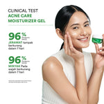 Whitelab Acne Care Moisturizer Gel - Pelembap Kulit Wajah untuk Mengurangi dan Meredakan Jerawat Pagi Malam dengan BHA, Mugwort & Tea Tree [BPOM]