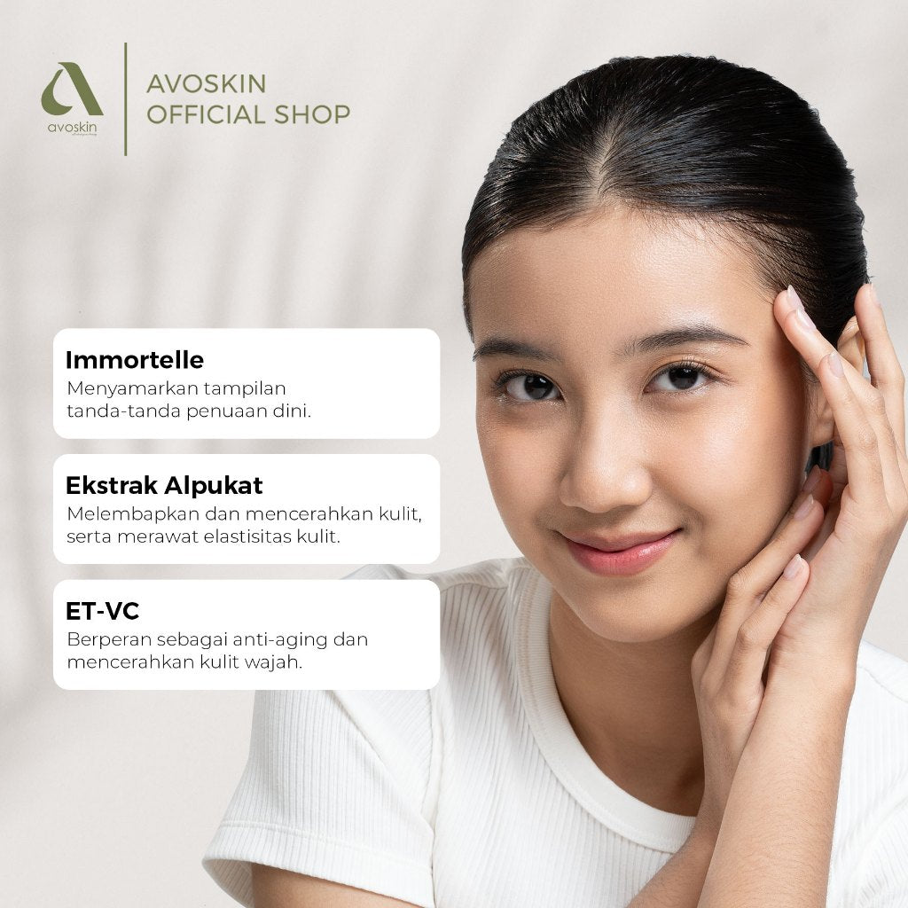 Cream Malam Avoskin Luminous Emulsion Night Cream 10gr-Mencerahkan