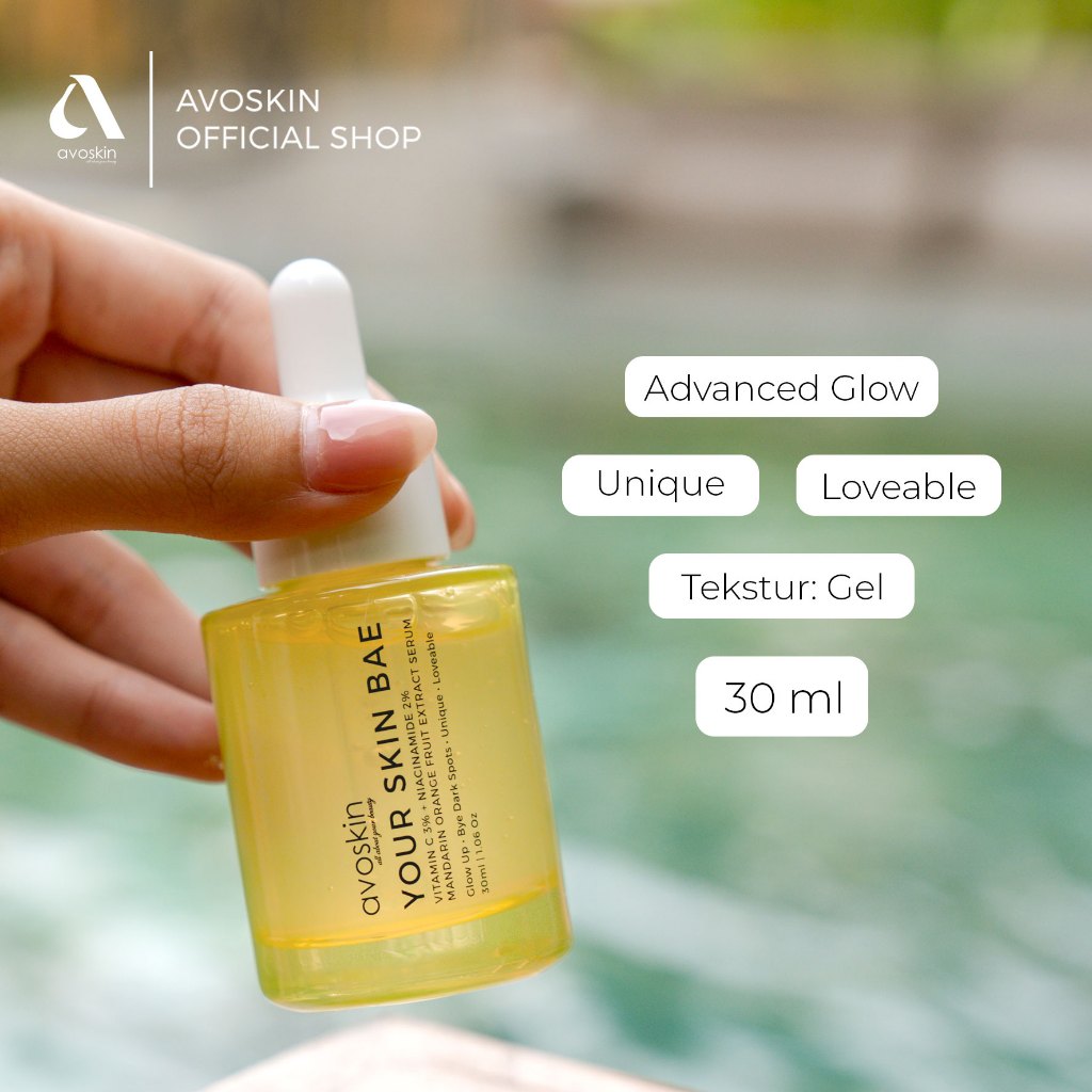 Serum Avoskin Your Skin Bae Vitamin C 30ml - Kulit Tampak Lebih Cerah - Serum Mencerahkan Wajah