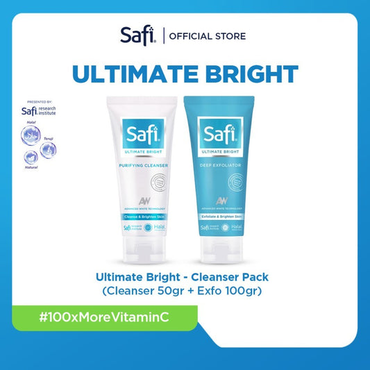 Safi Ultimate Bright - Cleanser Pack (Cleanser 50gr + Exfo 100gr)