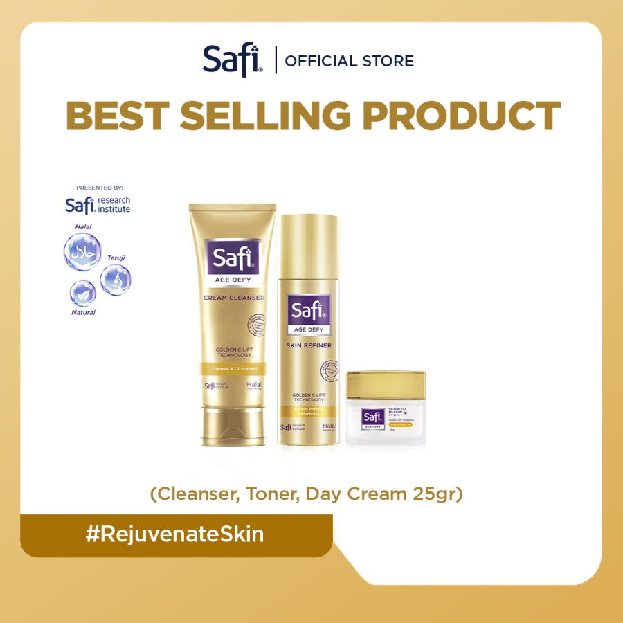 SAFI - Age Defy - Day Essential Set (Cleanser, Toner, Day Cream 25gr)