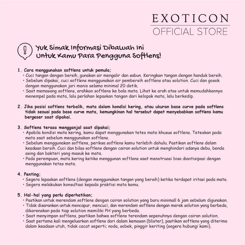 Exoticon Softlens - New Jamilla Series (Jewel | Oasis | Lady | Tiara)