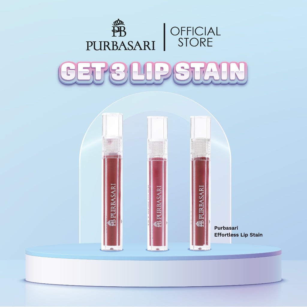 [GET 3] PURBASARI Effortless Lipstain Lipstick Gloss