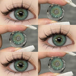 【COD】Softlens Sepasang Lensa kontak warna, lensa warna HOLLAND seri softlen Normal soflen brown Berwarna Lensa Besar Ukuran 14.5mm/Free Lens Case