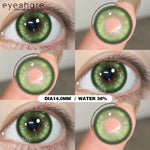Eyeshare Softlens Wusu Black Brown Warna 14.2MM Lensa Kontak Natural Softlen