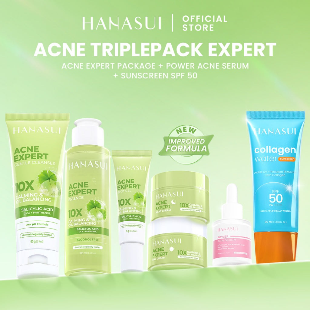 Hanasui Acne Expert Series - Mengurangi Jerawat Menenangkan & Kurangi Minyak berlebih, Salicylic Acid Centella Panthenol