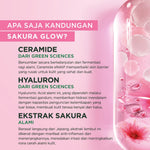 GARNIER Sakura Glow Ceramide Skin Barier Day Cream Cerah Merona SPF 30 PA +++ 50 ml Hydrating Moisturizer Tone Up Glowing Skincare - Krim Siang pelembab wajah pemutih wajah pinkish radiance