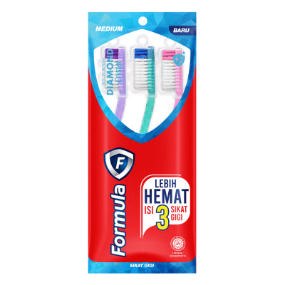 FORMULA SIKAT GIGI / ISI 3 / ISI 1 / SET / MEDIUM / SOFT / STRONG / PROTECTOR