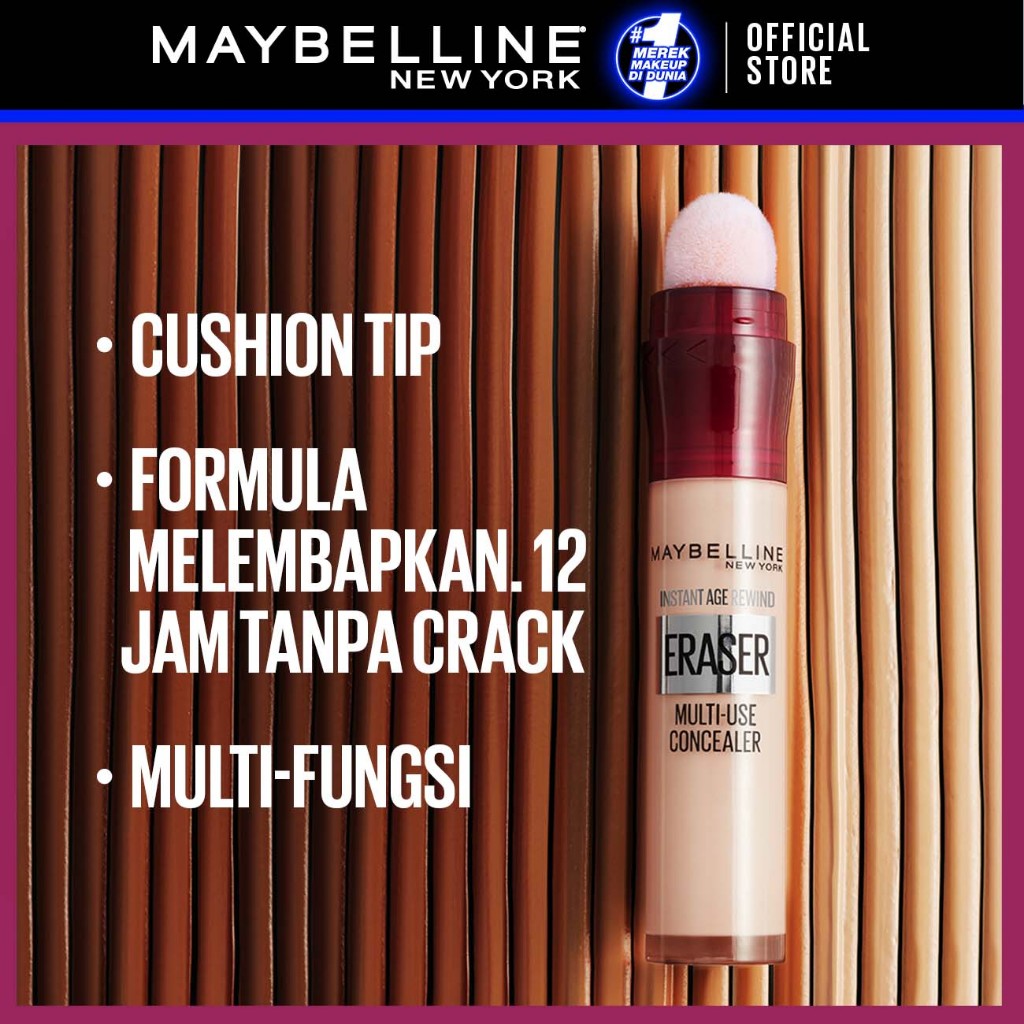Maybelline Instant Age Rewind Treatment Concealer Make Up - 6ml (Concealer Cair Untuk Menghapus Lingkaran Hitam Mata)