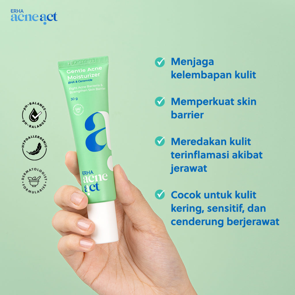 ERHA Bundle Acneact Acne Treatment Series - Paket Perawatan Kulit Wajah Jerawat