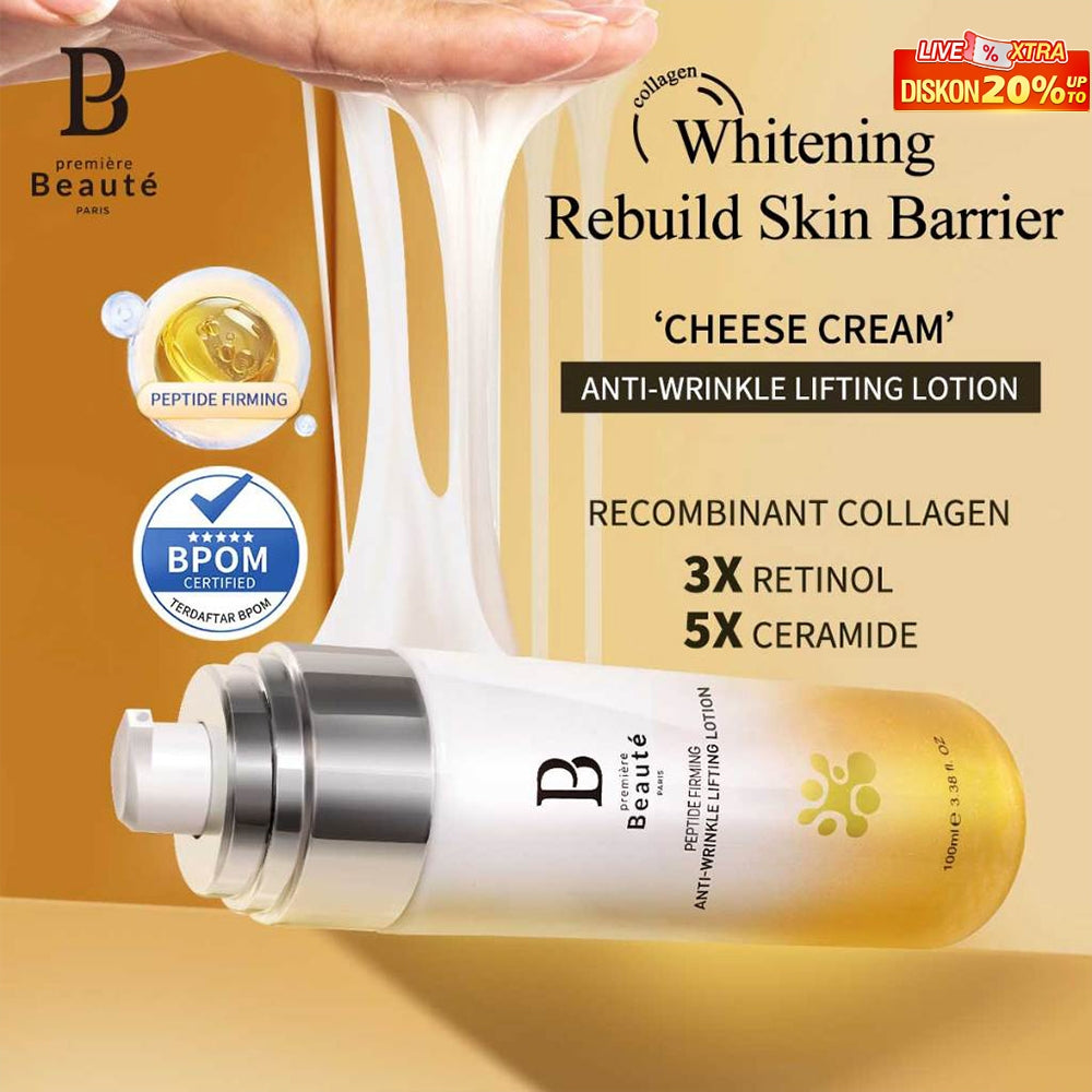 PREMIERE BEAUTE PEPTIDE FIRMING ANTI-WRINKLE LIFTING LOTION 100ML Collage Whitening PEPTIDE FIRMING Effective Whitening Brighten Skin Moisturizing Fade Fine Lines