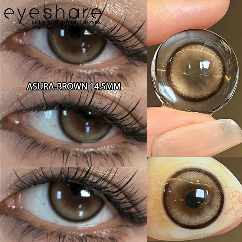 Eyeshare Softlens Blue Big Eyes 14.5mm 14.2mm 1Pasang Soft Lensa Kontak Soflen Blue