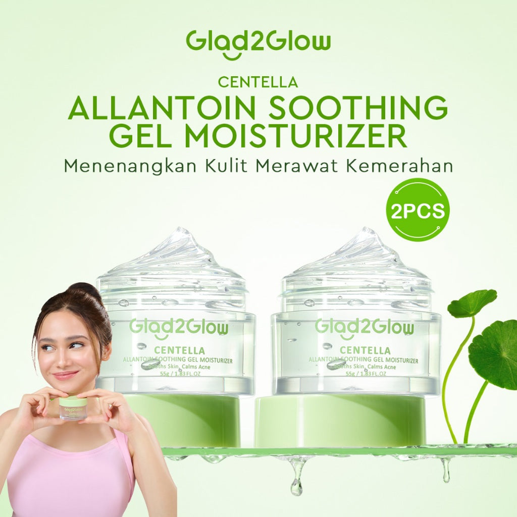 Glad2Glow Centella Water Gel Moisturizer Madeca Cream Cica Pelembab Wajah 30/55g Pengontrol Minyak Pelembab Menyembuhkan Jerawat  Krim Anti Jerawat Memperbaiki Penghalang Kulit Melembabkan Kulit Wajah Menjaga Kelembapan Kulit g2glow official store