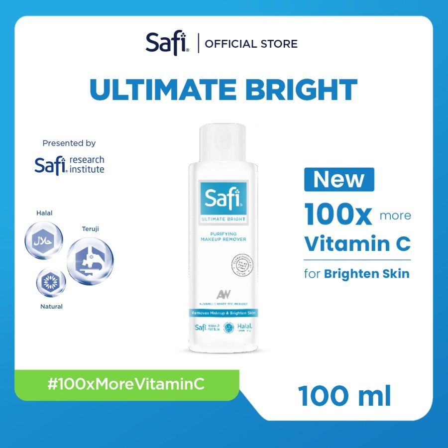 Safi Ultimate Bright Purifying Make Up Remover 100ml - Perawatan Wajah